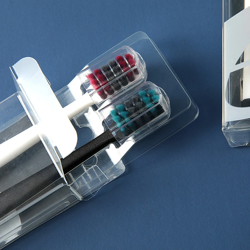 2 Cái/bộ Bàn Chải Đánh Răng Người Lớn Carbon Sợi Lông Bàn Chải Mềm Mại Răng Bàn Chải Du Lịch Xách Tay Vệ Sinh Răng Miệng Chăm Sóc Vệ Sinh Làm Sạch Răng