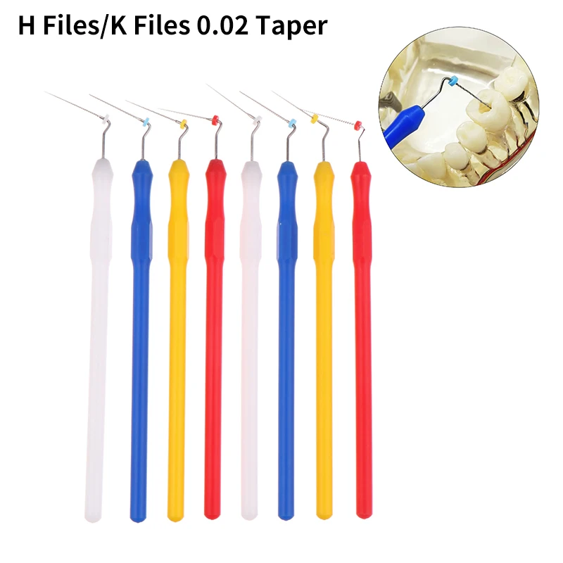 Dental Micro Scope File For Root Canal H File K Files Cleaning Probe Dental Endodontic Measurement Accessories Taper