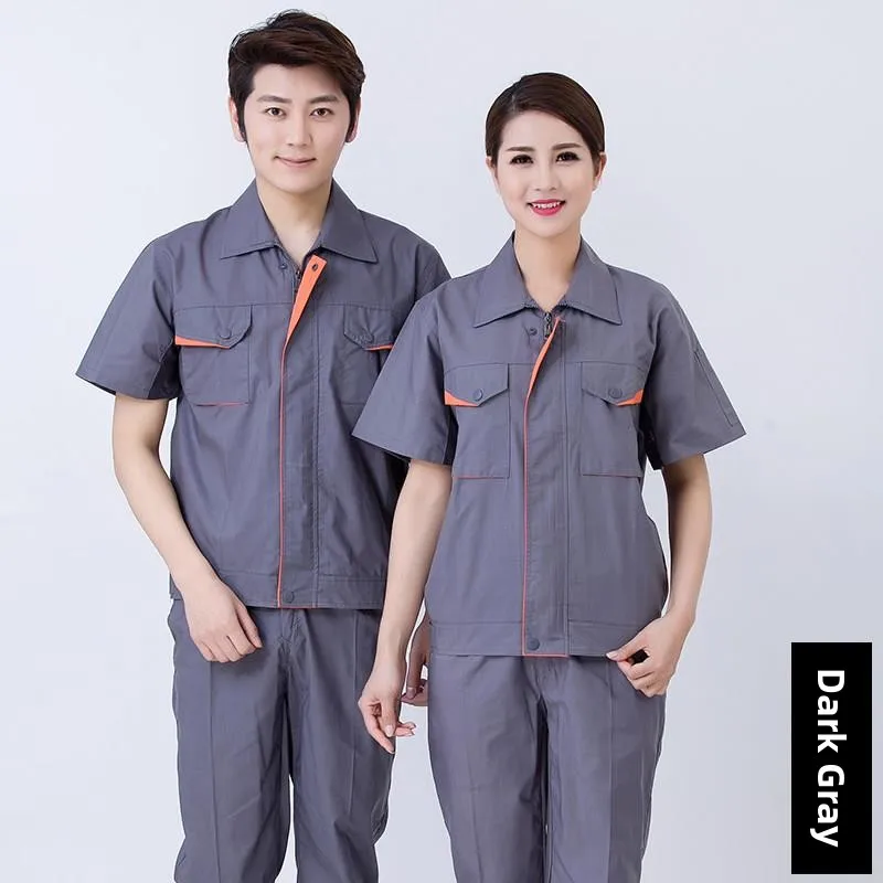 

Летний тонкий рабочий комплект для мужчин и женщин, декоративная защитная одежда, высококачественная смесь хлопка и полиэстера