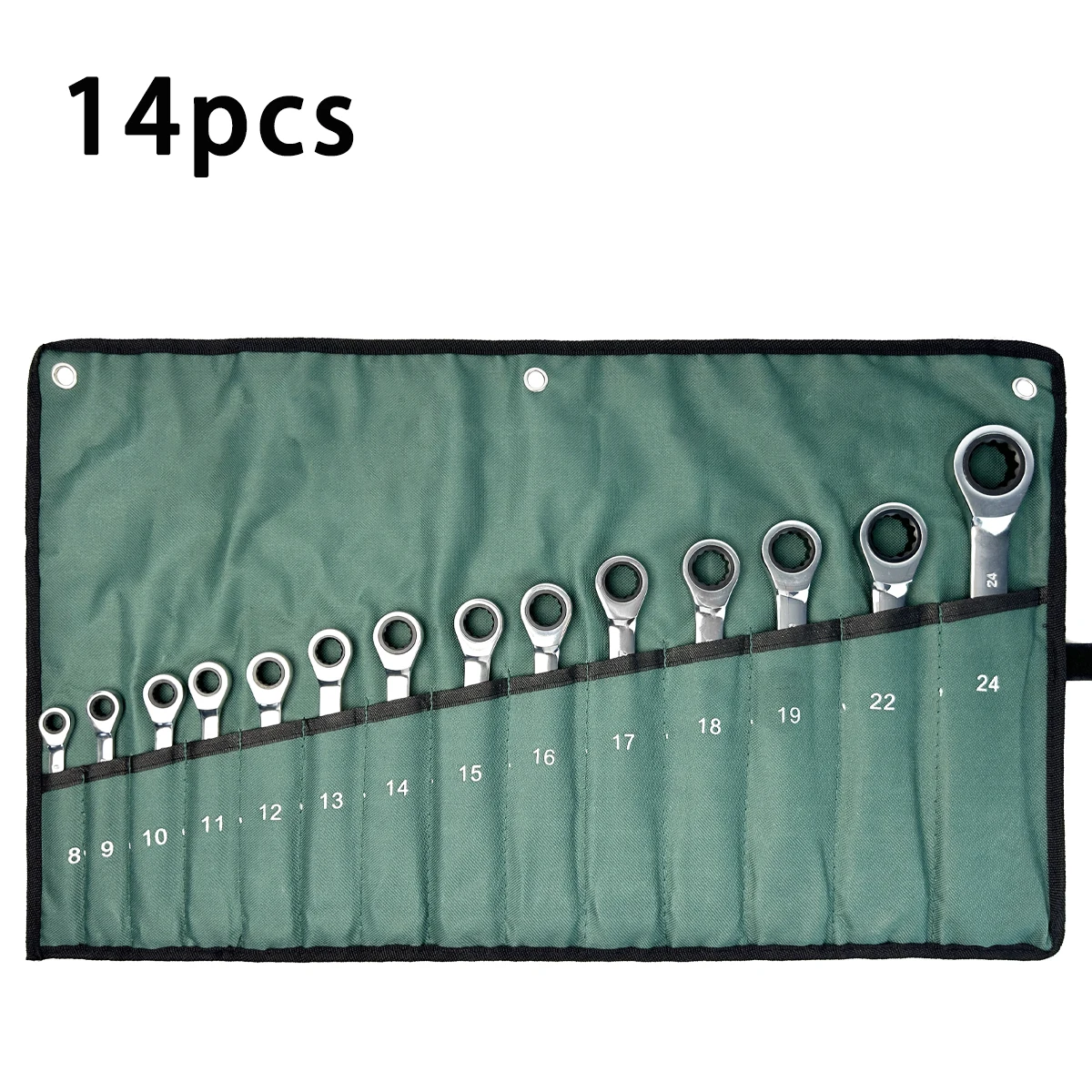 

14-piece adjustable wrench, made of high-strength and extremely hard material, dual-purpose, very suitable for automotive repair