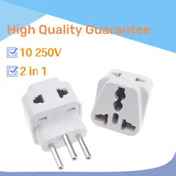 Hot 3pin Brazil AC Power Plug UK/US/EU To Brazil Brasil Socket Travel Power Adapter Plug 3 Pin Converter Type N Plug 2 in 1