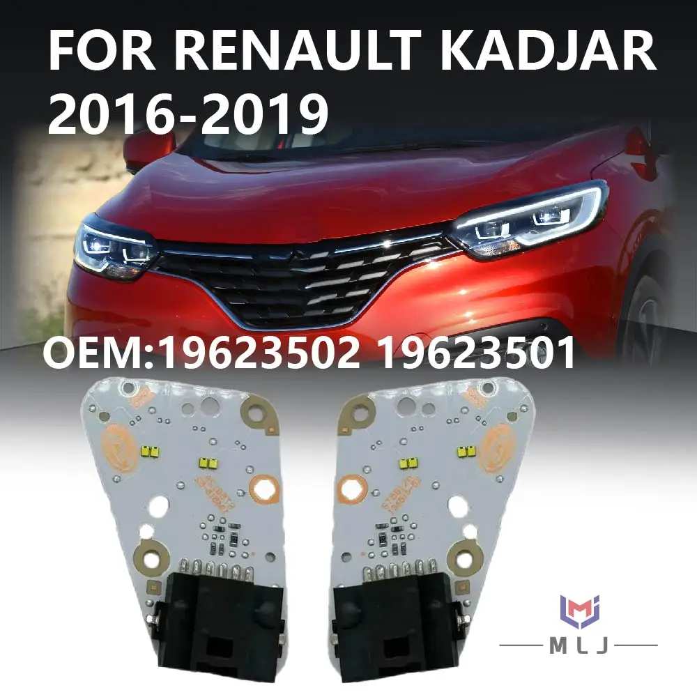 

19623502 19623501 For Renault Kadjar 2015-2018 Headlight Ballast Chip DRL Angel Eye Board Daytime Running Light Car Accessories