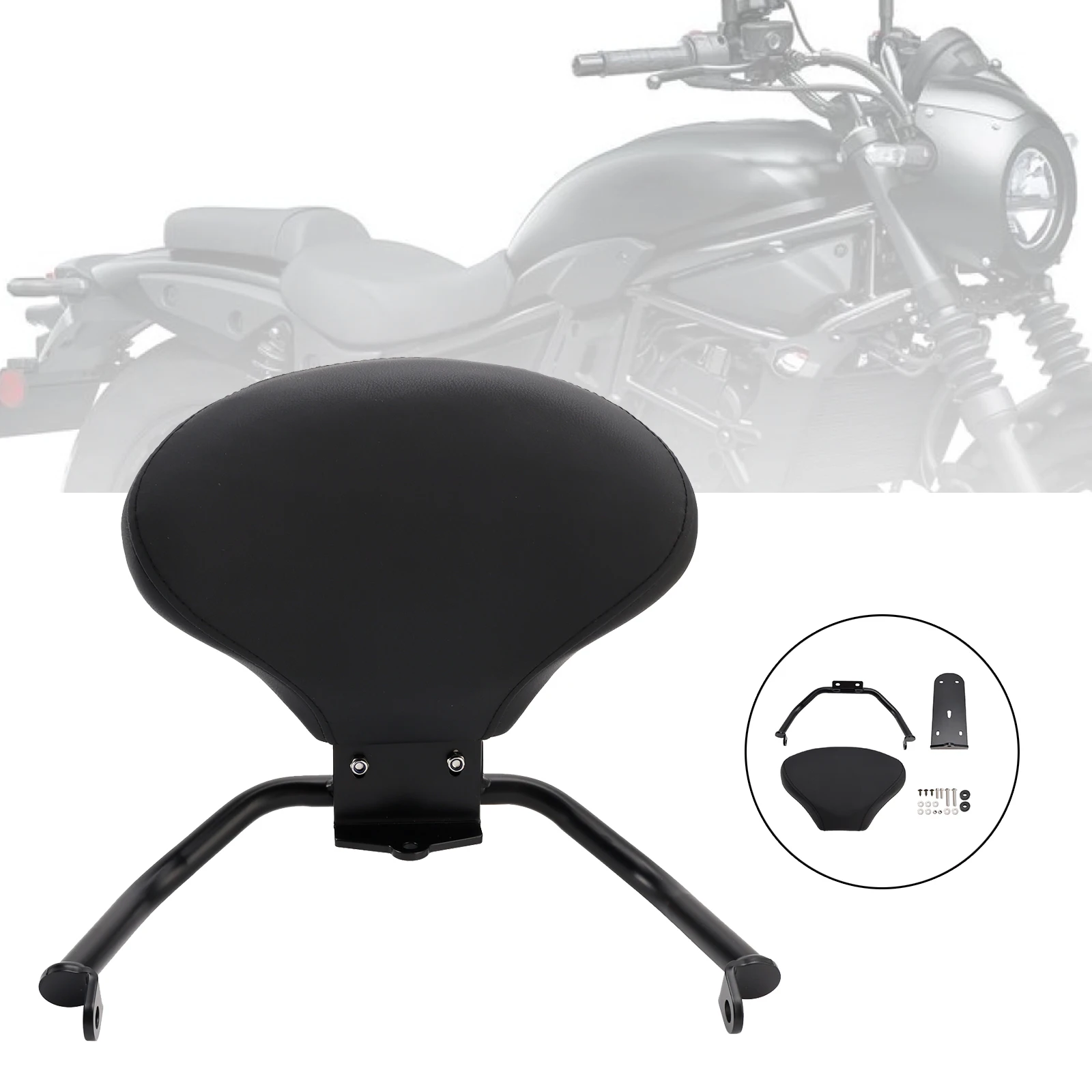 

Topteng Passenger Sissy Bar Backrest for Kawasaki Eliminator 500 2024-2025