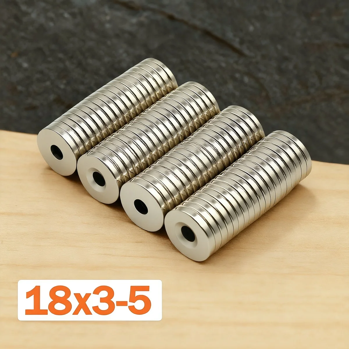 

18x3-5mm Super Strong Magnet N35 Round With Holes Magnetic NdFeB Neodymium Magnet Powerful Disc imanes Refrigerator Magnets