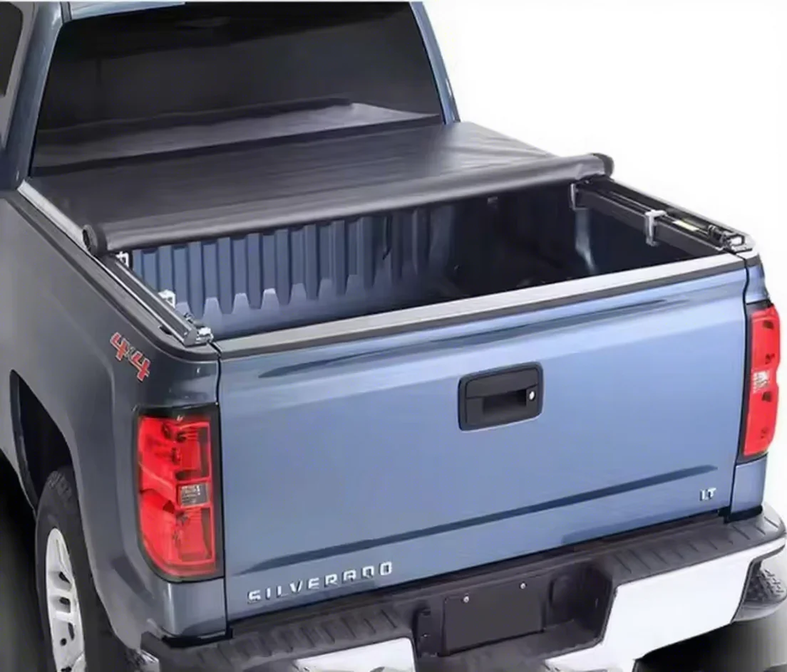 

Custom Waterproof Locking Soft Vinyl Roll-Up Truck Bed Tonneau Cover for NP300 F150 Ram Frontier