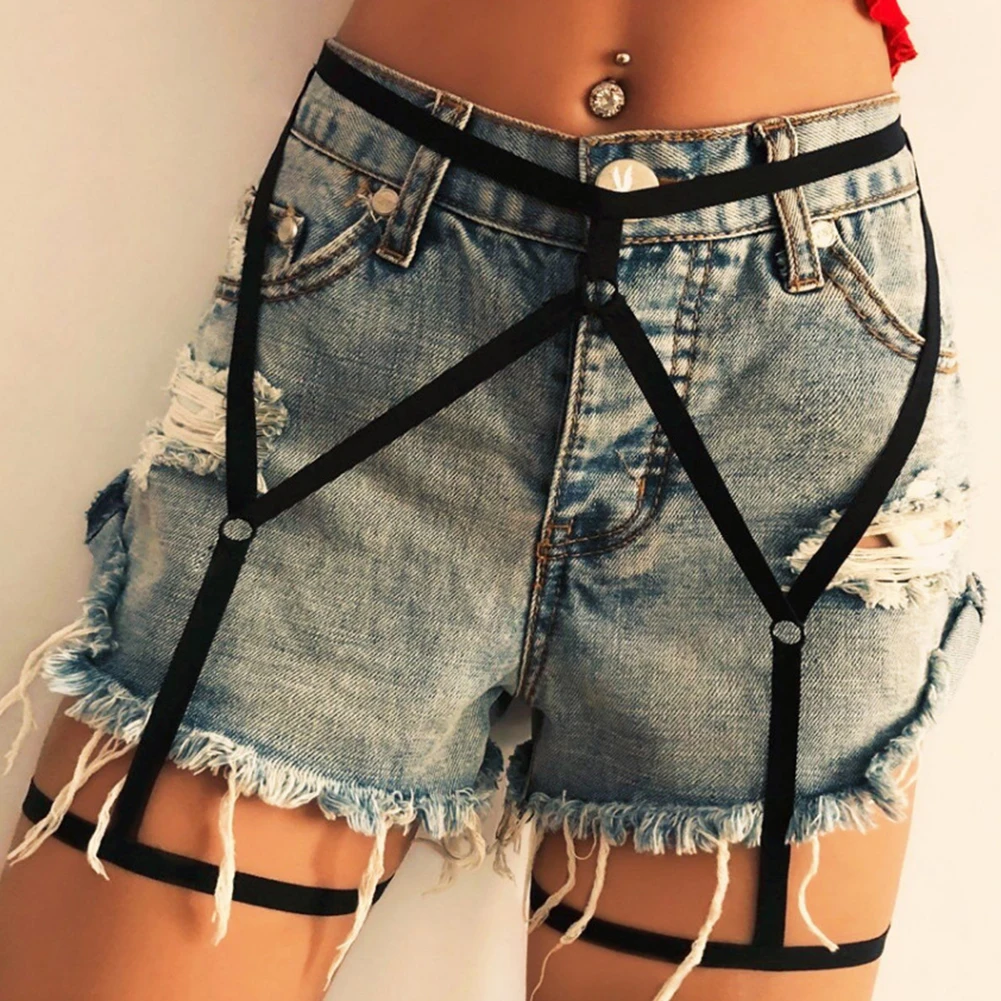 

Underwear Women Bondage Belt Bundled Hot Girl Internetcelebrity Slimming Solid Color Thigh Hanging Clothes Hot