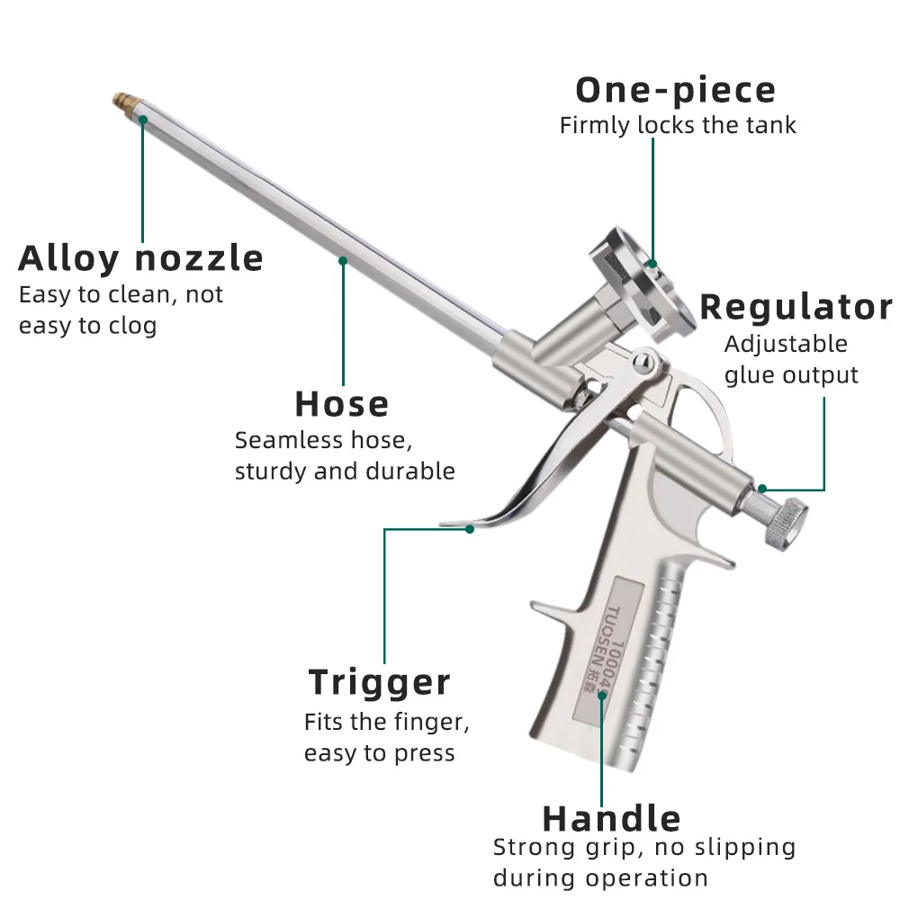 Pistolet natryskowy do rozszerzania pianki Pistolet do pianki poliuretanowej Pistolet do klejenia pianki Pistolet do klejenia Specia Bubble Tool Uszczelniacz Narzędzie do uszczelniania Renowacja domu