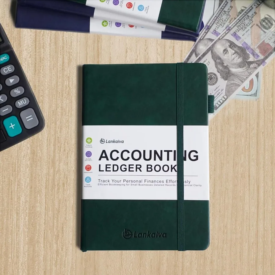 A5 Accounting Ledger Book for Personal and Small Business Financial Tracking: Expense and Deposit Log Notebook with Balance She