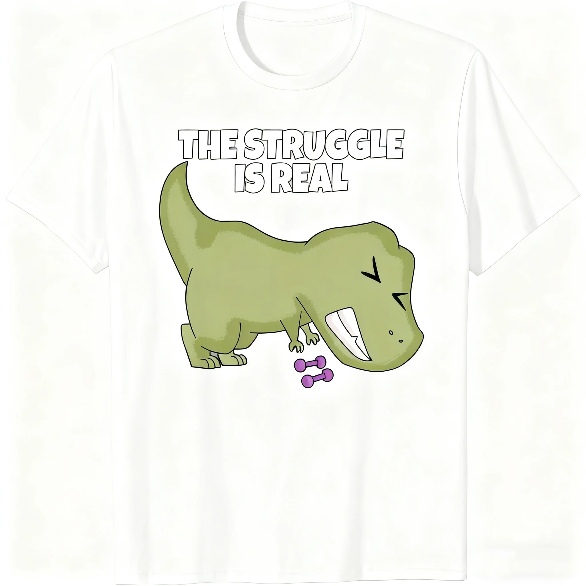 Тяжелая атлетика с графическим принтом динозавра, лето, осень, зима, мужские и женские футболки с короткими рукавами, повседневные свободные уличные уличные футболки