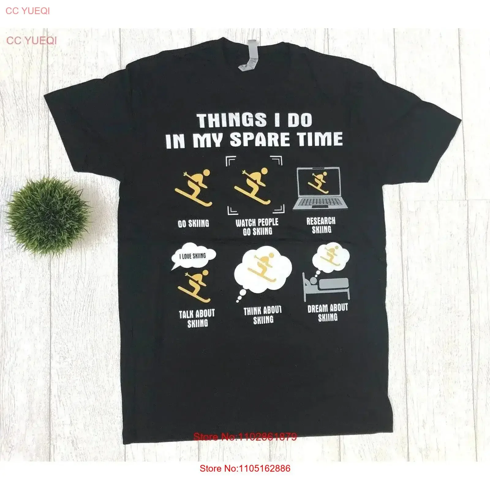 

Skiing Fanatic Black T Shirt Women's Men's Friend s M vintage Washed graphic Soft Stylish Top For Everyday Wear vintage Washed