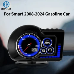 KWHUD HUD OBD2 Display On-board Computer Car Speedometer Water Temperature Meter for Smart Fortwo 453 451 450 2008-2024