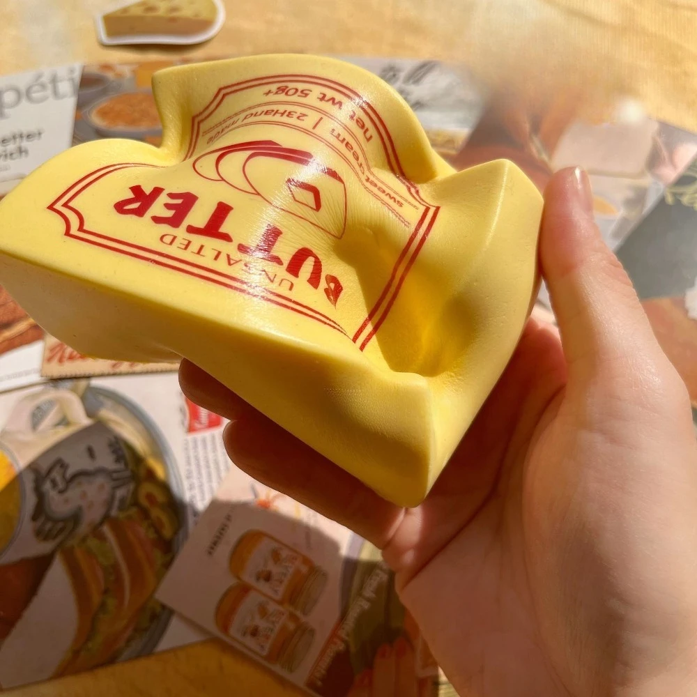 ของเล่นบีบเนยบล็อกนุ่มๆ บรรเทาความเครียด บีบแล้วคืนรูปช้าๆ ของเล่นเสริมพัฒนาการทางประสาทสัมผัส สำหรับผู้ที่มีความวิตกกังวล สมาธิสั้น สมาธิไม่ดี หรือออทิสติก ของขวัญสำหรับเด็ก