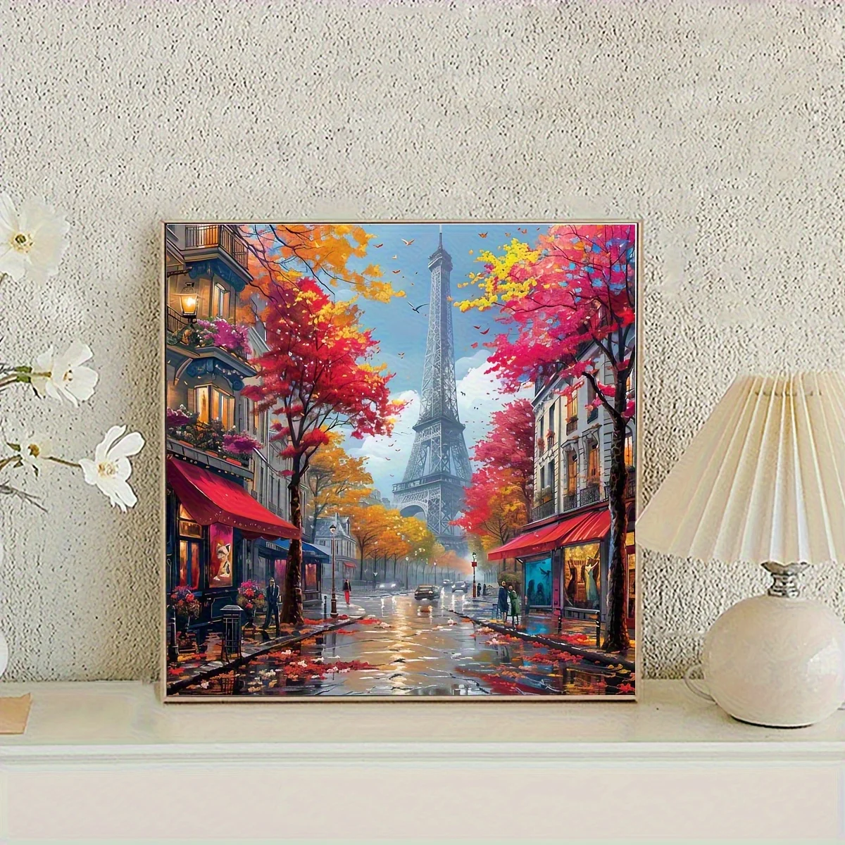 

Beautiful Street View of The Eiffel Tower Jigsaw Puzzle 500/1024 PCS Holiday Stress Relieving Fun Games Home Decor Holiday Gifts