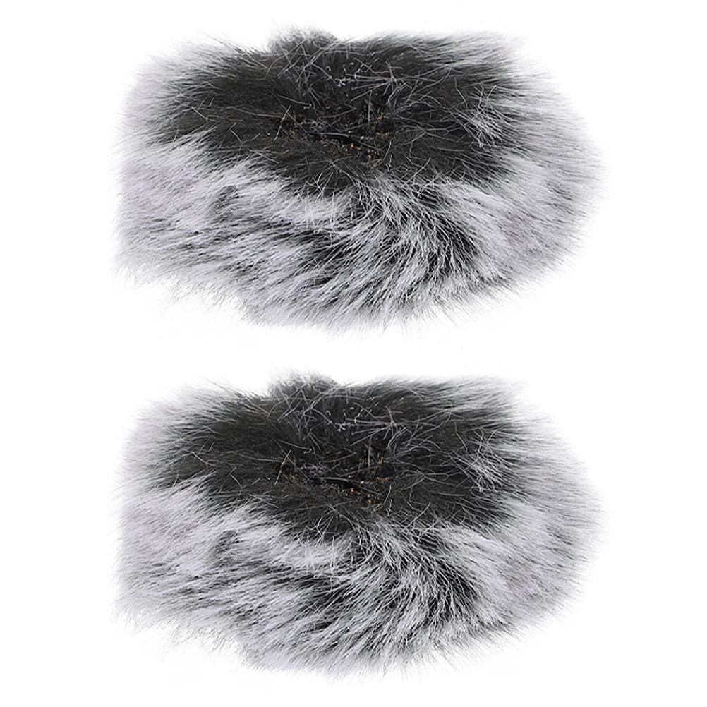 2 Pcs Microphone Noise Shield Wipe Spatula Holder Blowout Proof Cover Telephone