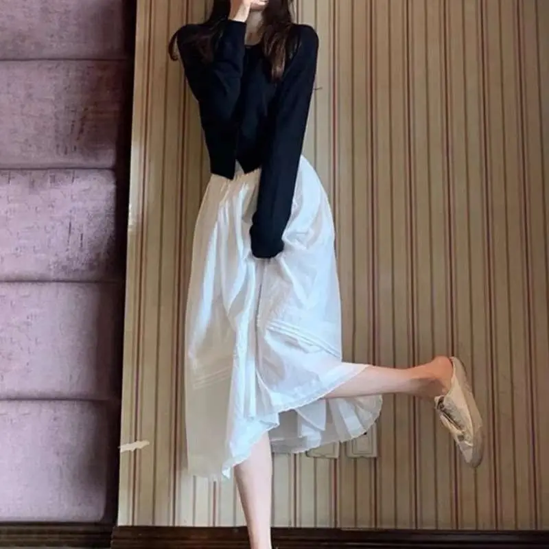 

Ранняя осень Faion Agereducing, костюм в стиле вестерн, юбка, женский шикарный комплект из футболки, зимний комплект, подходит для женщин среднего возраста