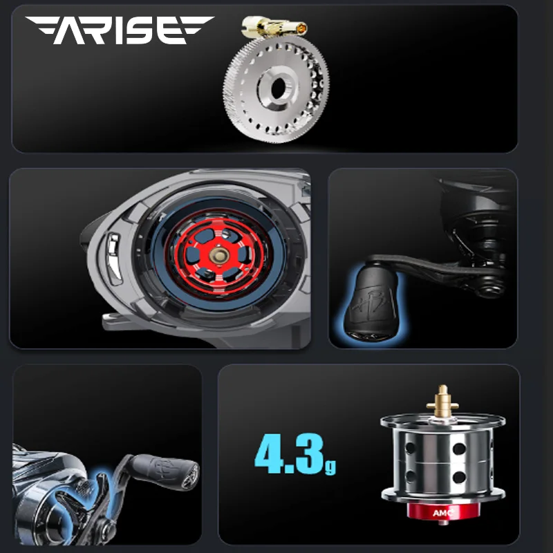 Carrete HAIBO ARISE ELITE ultraligero – Extra profundo para spinning - imagen 4