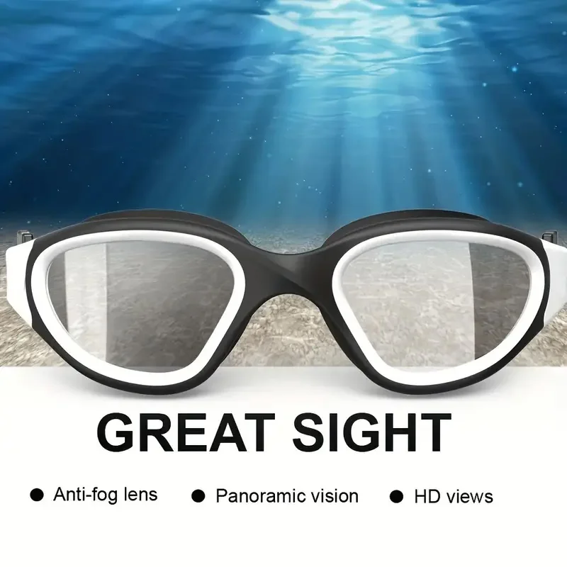 Adult Anti fog UV protection Clear Lens Men Women Swimming Goggles Waterproof Adjustable Silicone Swim Glasses in pool