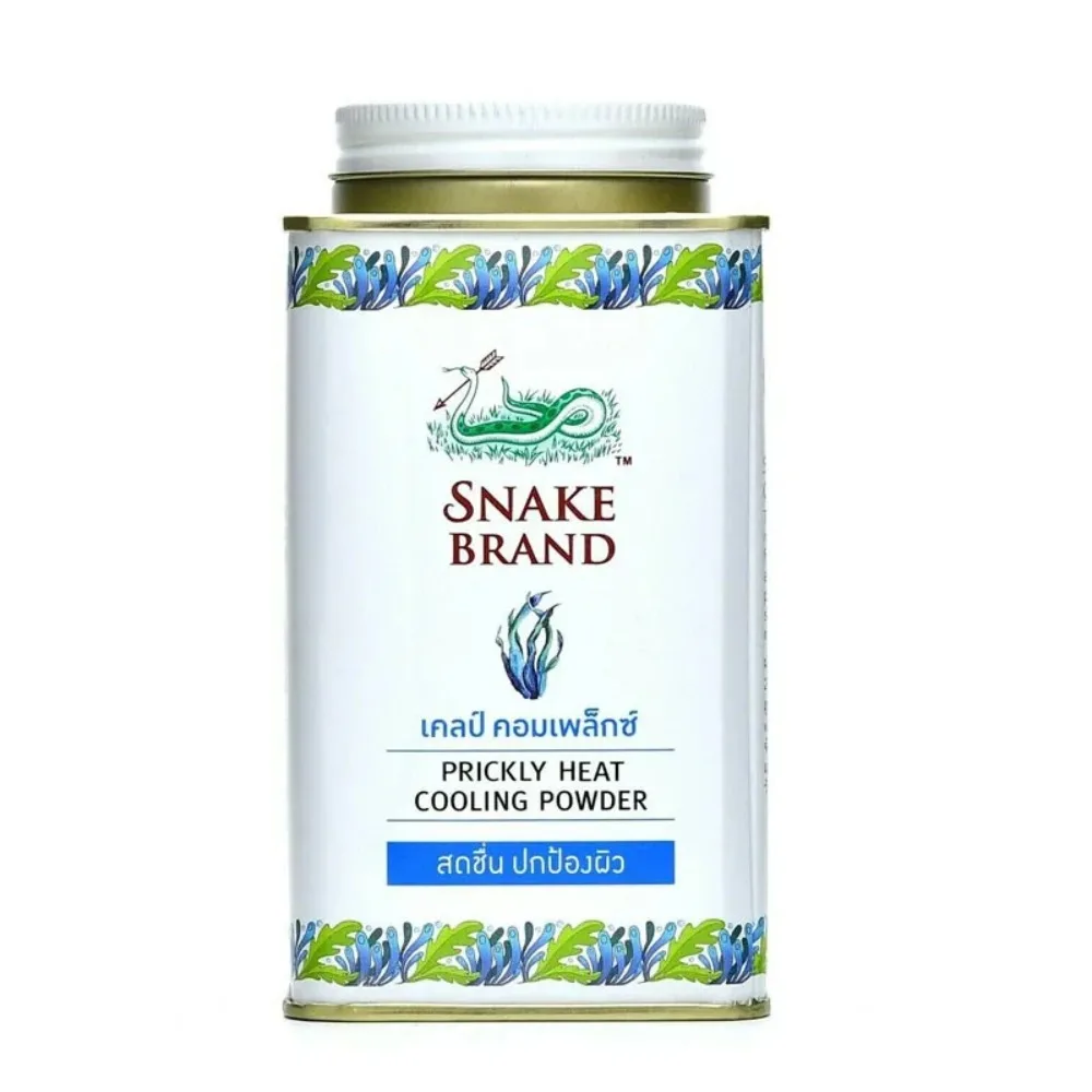 Refreshing Snake Powder Prickly Heat Talcum Cool skin Soothing Baby Talcum Powder Underarm Antiperspirant Cooling Powder