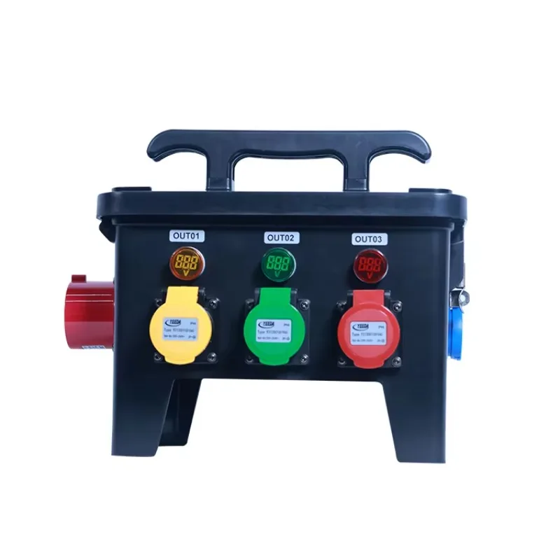 Out-6Ch*16A(3-Core) In-5 Core 32A Waterproof Power Pack For Disco Party Club Bar Dj Show Stage