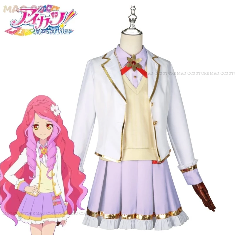 

Anime Aikatsu STARS！Eruza Forute Futaba Aria Kizaki Rei Hanazono Kirara Cosplay Costume Venus Ark JK Uniforms Woman Kawaii Suit