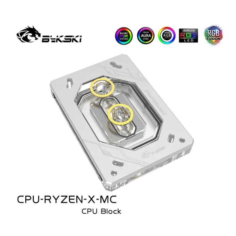 Imagem -02 - Bykski-bloco de Cpu para Amd Ryzen Threadripper 1950x X570 Am4 Am5 Tr4 fm Radiador de Refrigeração a Água Cpu Cpu-ryzen-x-mc