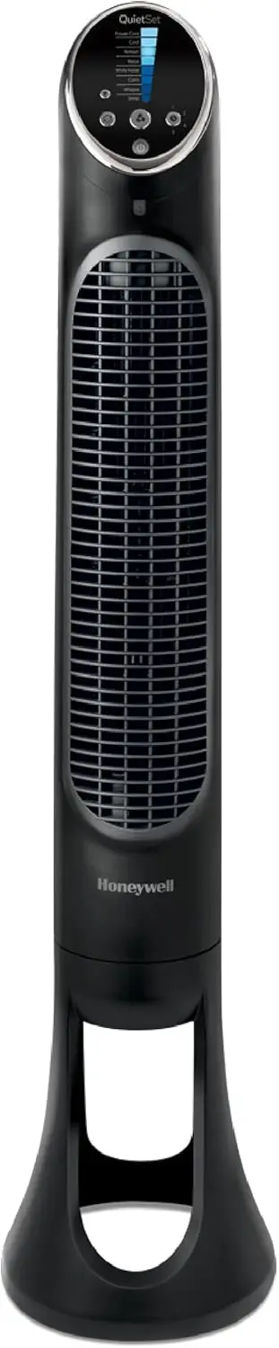 

Quiet Whole Room Tower Fan with Remote, Oscillating Cooling Fan in Black