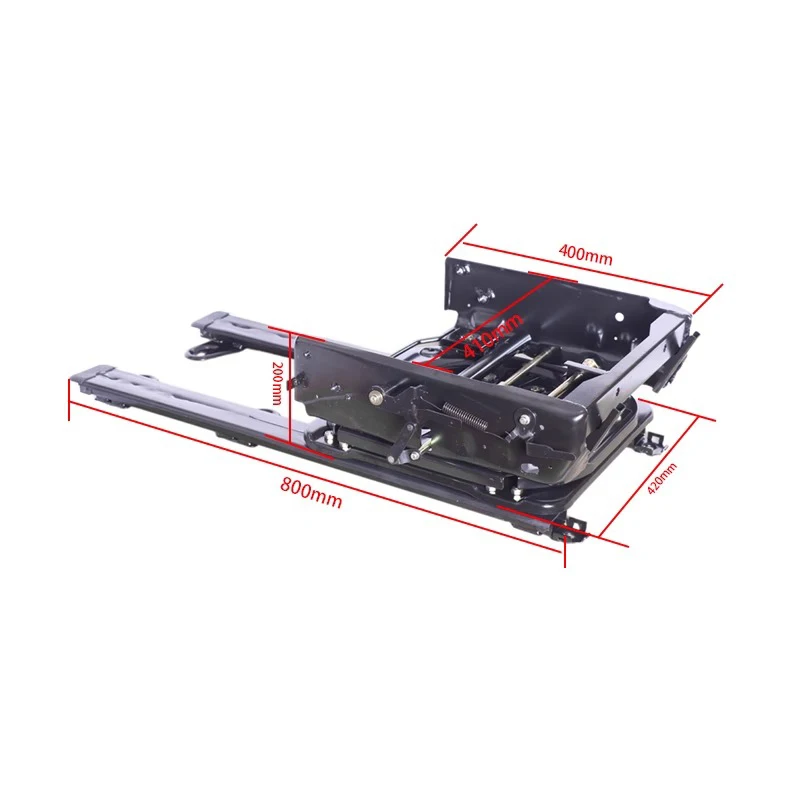 Car seat rotating slide rail complete set of floor rail middle row rotating sliding turntable assembly forward rotating modifica