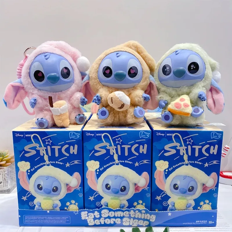 2025 Nowa Seria Disney Stitch Blind Box Przytulanka do Spania i Jedzenia, Pluszowa Zabawka, Zawieszka, Urocze Dekoracje dla Dzieci i Dorosłych, Prezent