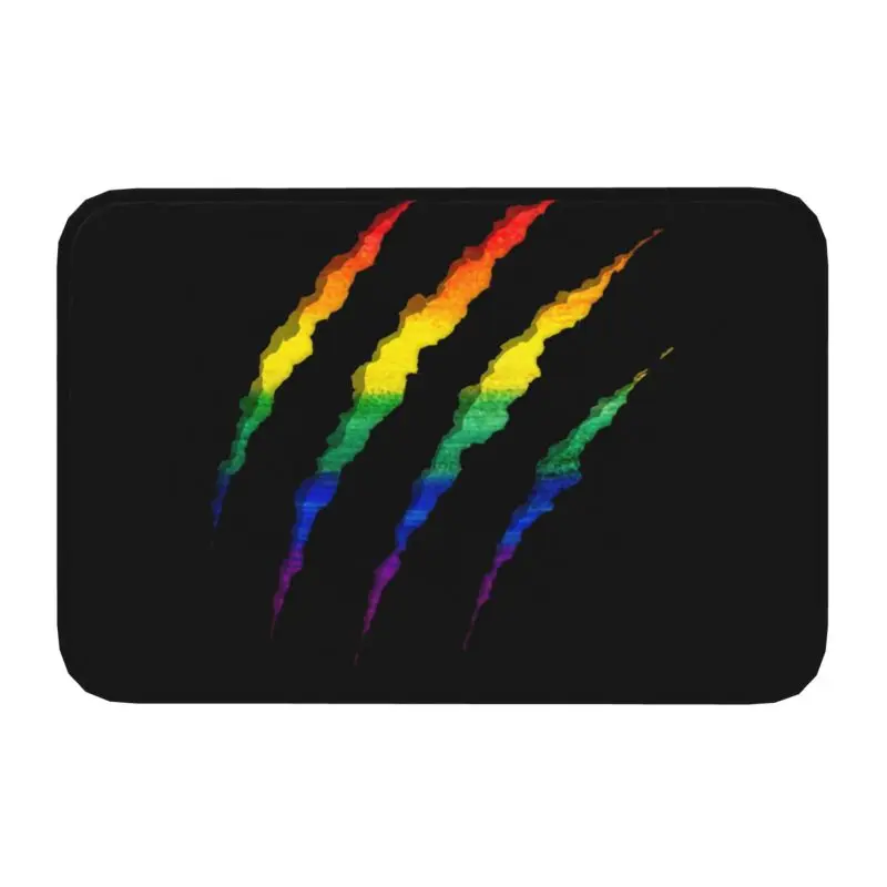 LGBT Ripped And Shredded Doormat Entrance Bath Kitchen Door Floor Mat GLBT Gay Lesbian Pride Bedroom Balcony Rug Carpet Footpad