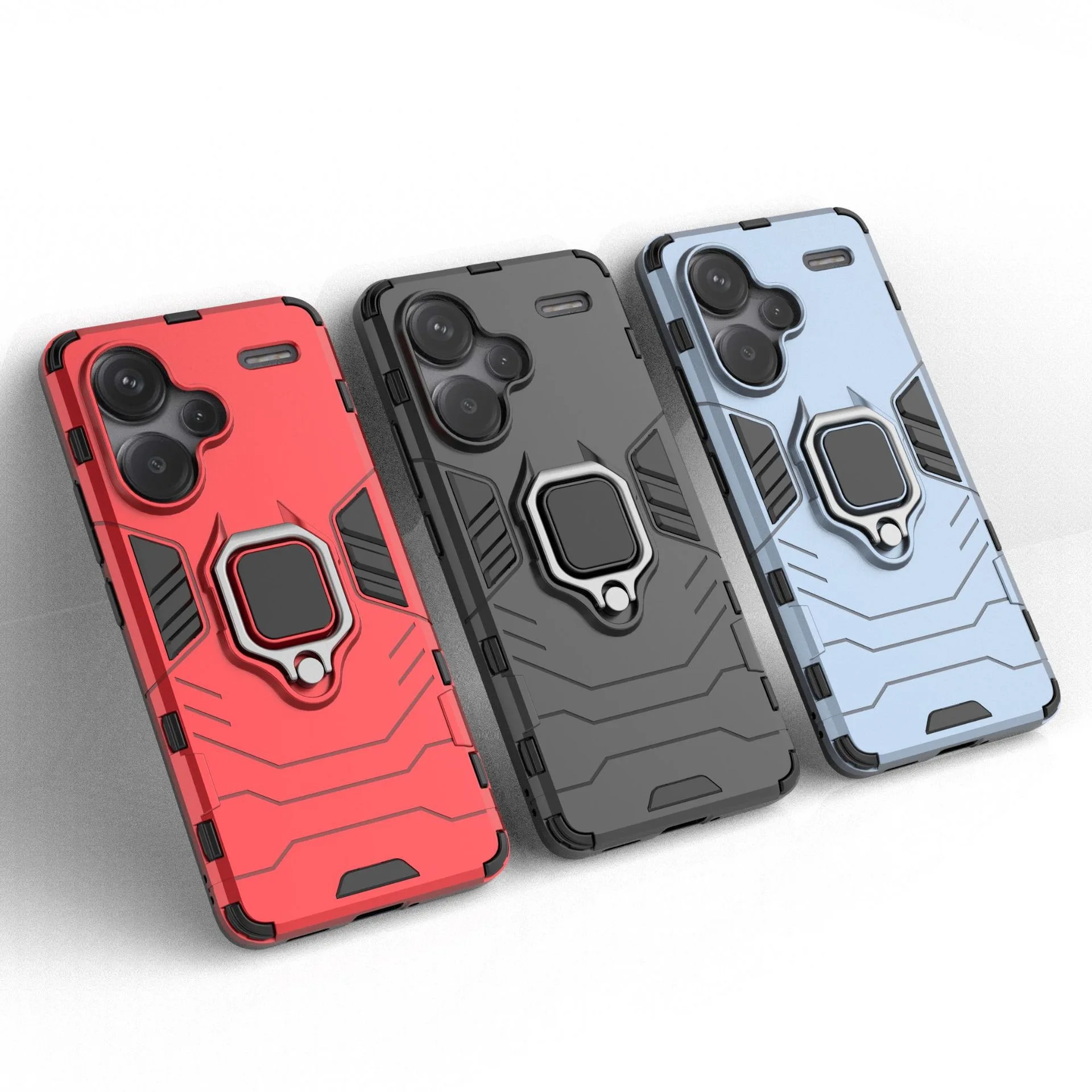 For Xiaomi Redmi Note 13 Pro 5G Case Shockproof Armor Magnetic Kickstand Ring Phoen Case For Redmi Note 13 Pro + Plus Back Cover