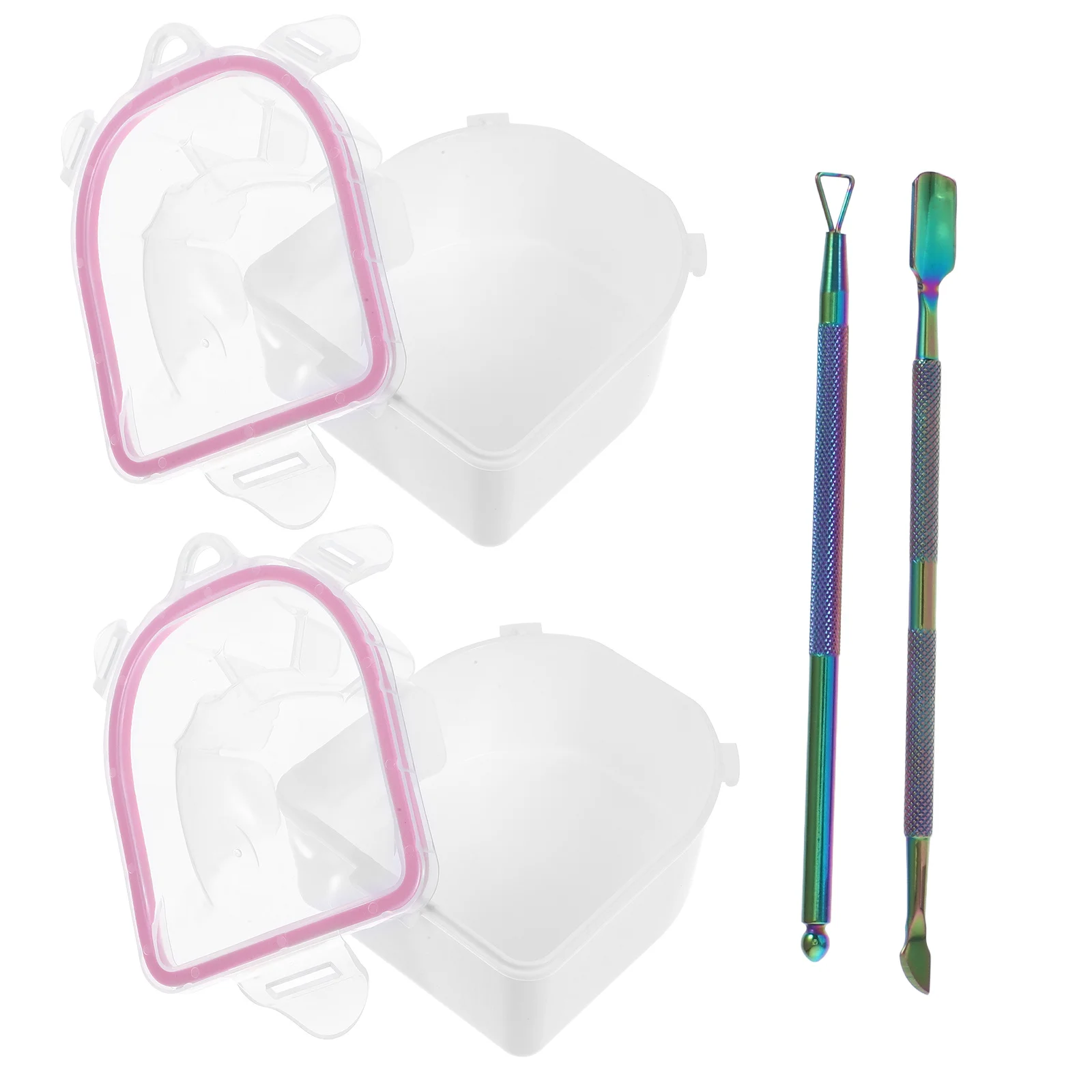 

1Set Nail Soaking Bowl for Manicure Art Remover Warm Water Soak False Nails Hands Dead Skin Hand Shape Long-Term Use