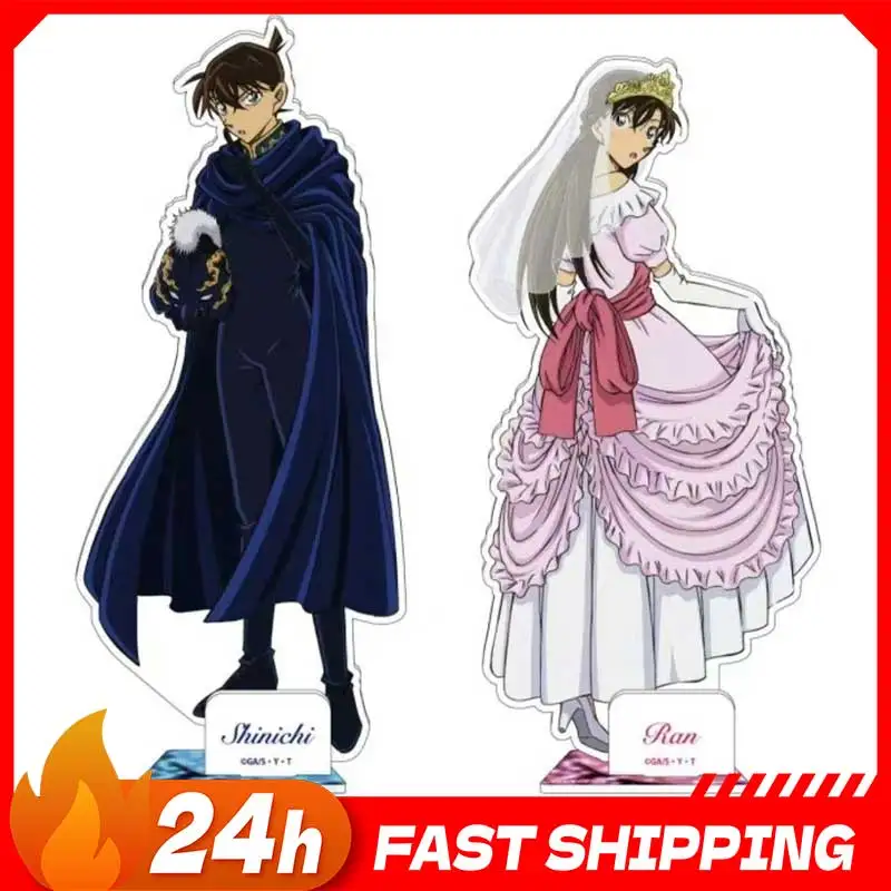 

Shinichi Kudo Formal Acrylic Stand Ran Mouri Wedding Dress Figurine Standing Plate Detective Conan Anime Peripherals Toys Gift