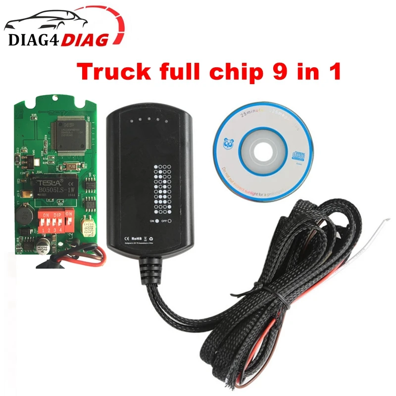 

Truck Emulator 9 IN 1 Emulator System Box 9 In 1 For Multi-brands Trucks Supports EURO 4&5 Truck Diagnostic Tool