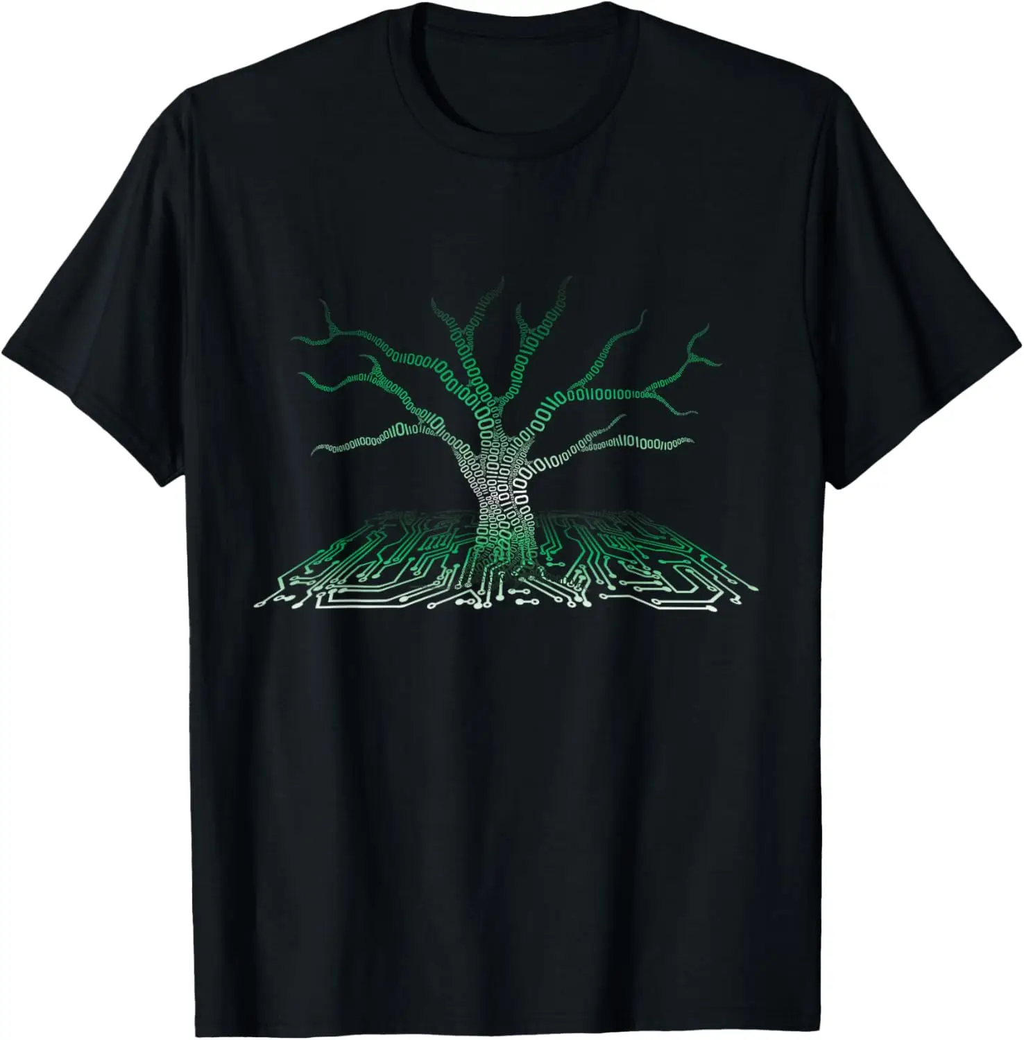 Programmer Gift Idea - Binary Tree Computer Circuit Board T-Shirt