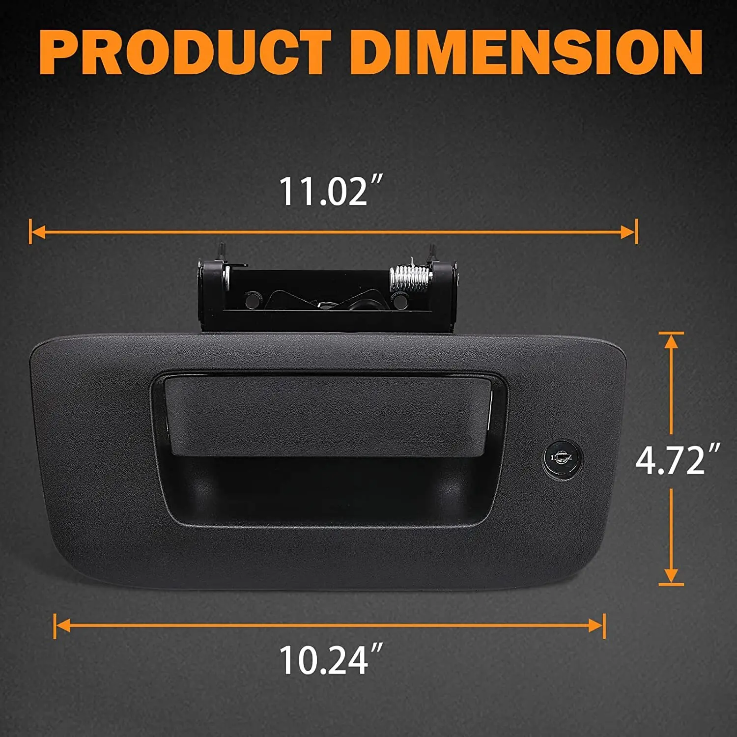 Tailgate Handle Kit Tail Gate Bezel Lock for 2007-2014 Chevy Silverado GMC Sierra 22755305