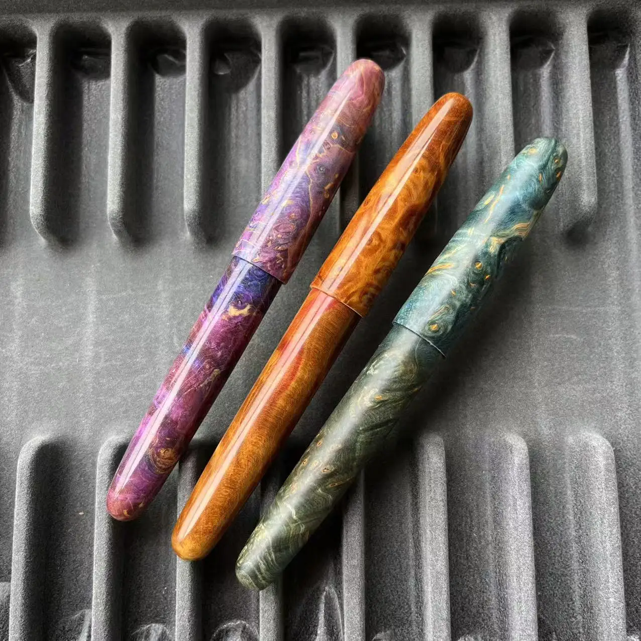 jinhao-stabilized-wood-fountain-pen-long-knife-blade-nib-green-brown-handcraft-large-size-writing-pen-office-school-gift