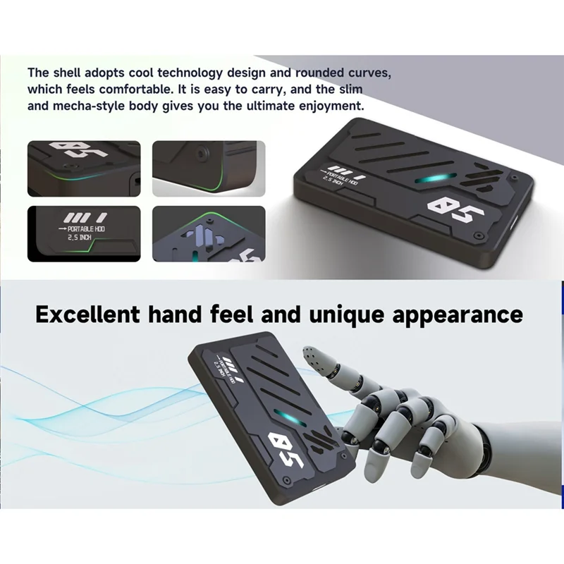 

Practical-2.5-Inch Portable External Type-C HDD Type-C HDD Expansion Storage For PC Laptop 500GB