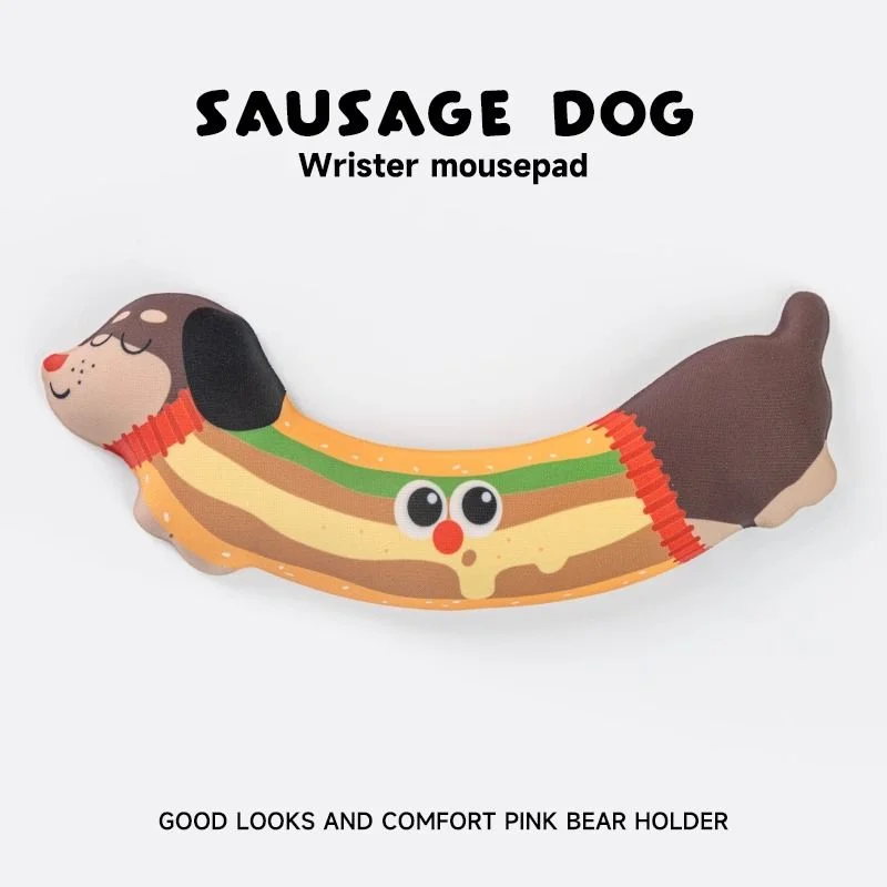 

Dachshund Mouse Pad Wrist Rest Support Anti Slip Rubber Base Soft Memory Sponge Filling 200*80 Ergonomics Office Desk Mouse Mats