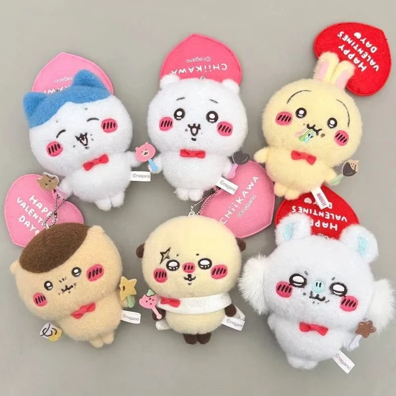 New Chiikawa Valentine's Day Limited Keychain Blind Box Chiikawa Hachiware Usagi Kawaii Anime Figure Bag Charm Pendant Cute Gift
