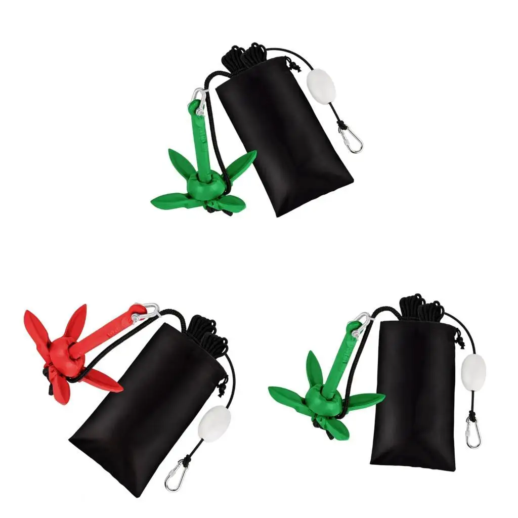 Smooth 18Cm Collapsible Vessel Hook Mooring Complete with Accessories Corrosion Resistant Boat Mooring for Stability