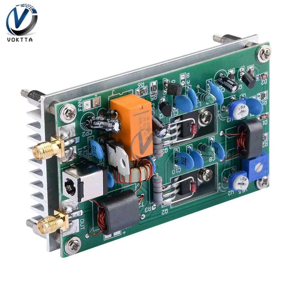 Imagem -03 - Amplificador de Potência de Ondas Curtas Equalizador de Áudio Estéreo cw Ssb Linear Alta Frequência Placa Acabada dc 1213.8v 30w