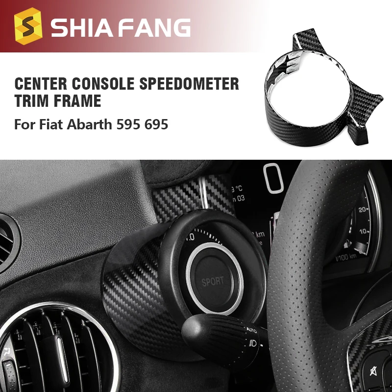 

Настоящее твердое углеродное волокно fiat 500 abarth Boost Gauge, наклейка для Fiat 500 Abarth 595 695 LHD 2012-2020 2021 2022 2023 2024 2025
