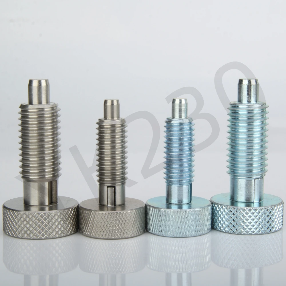 YK230 All Steel Self-Locking Return Type Index Screw Indexing Locating Pins Indexing Spring Plungers Without Nut