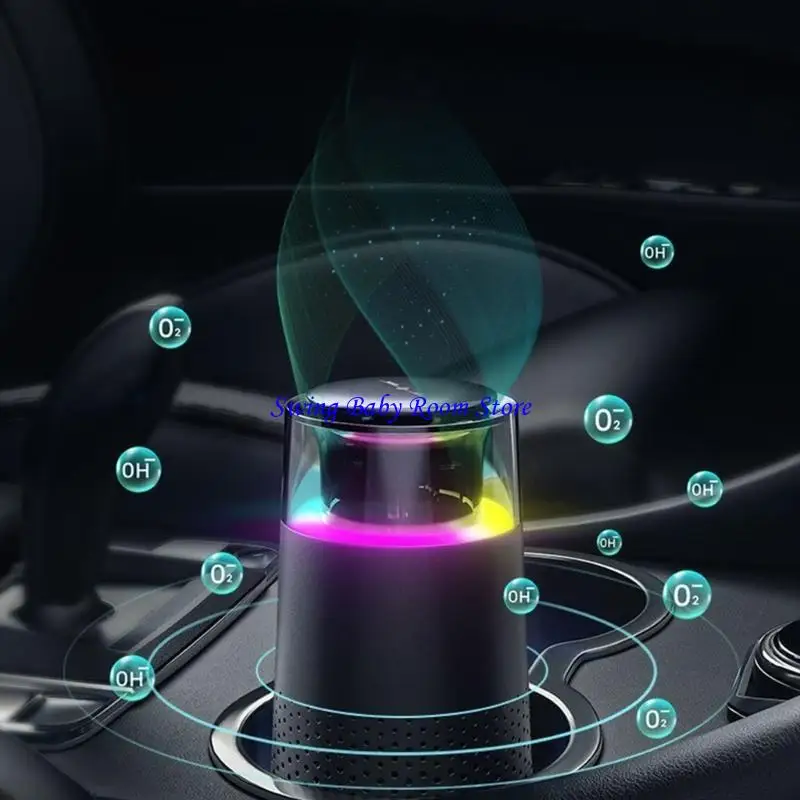 K1ADスモールカーエア浄化器静かな操作静かなフィルターエアクリーナー効果