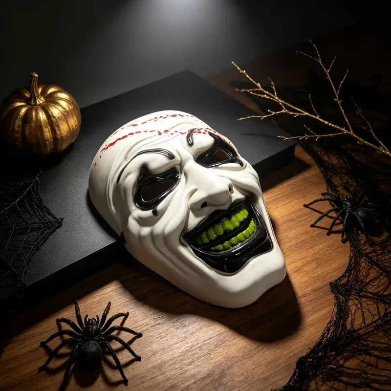 Halloween Clown Mask Scary Horror Mask For Adult Cosplay Party Masquerade Costume Prop With Elastic Strap