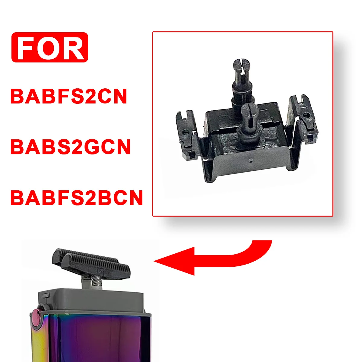 

For BABFS2CN/BABFS2BCN/BABS2GCN Blade Plastic for Professional Shaver Accessories Swing Head Whitener Guide Block Pair