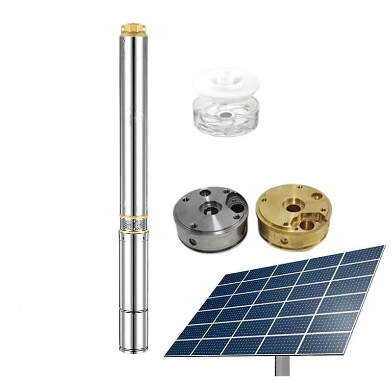 DC 24V48V72V Deep Well Solar Pump Agricultural Solar Water Pump Submersible System