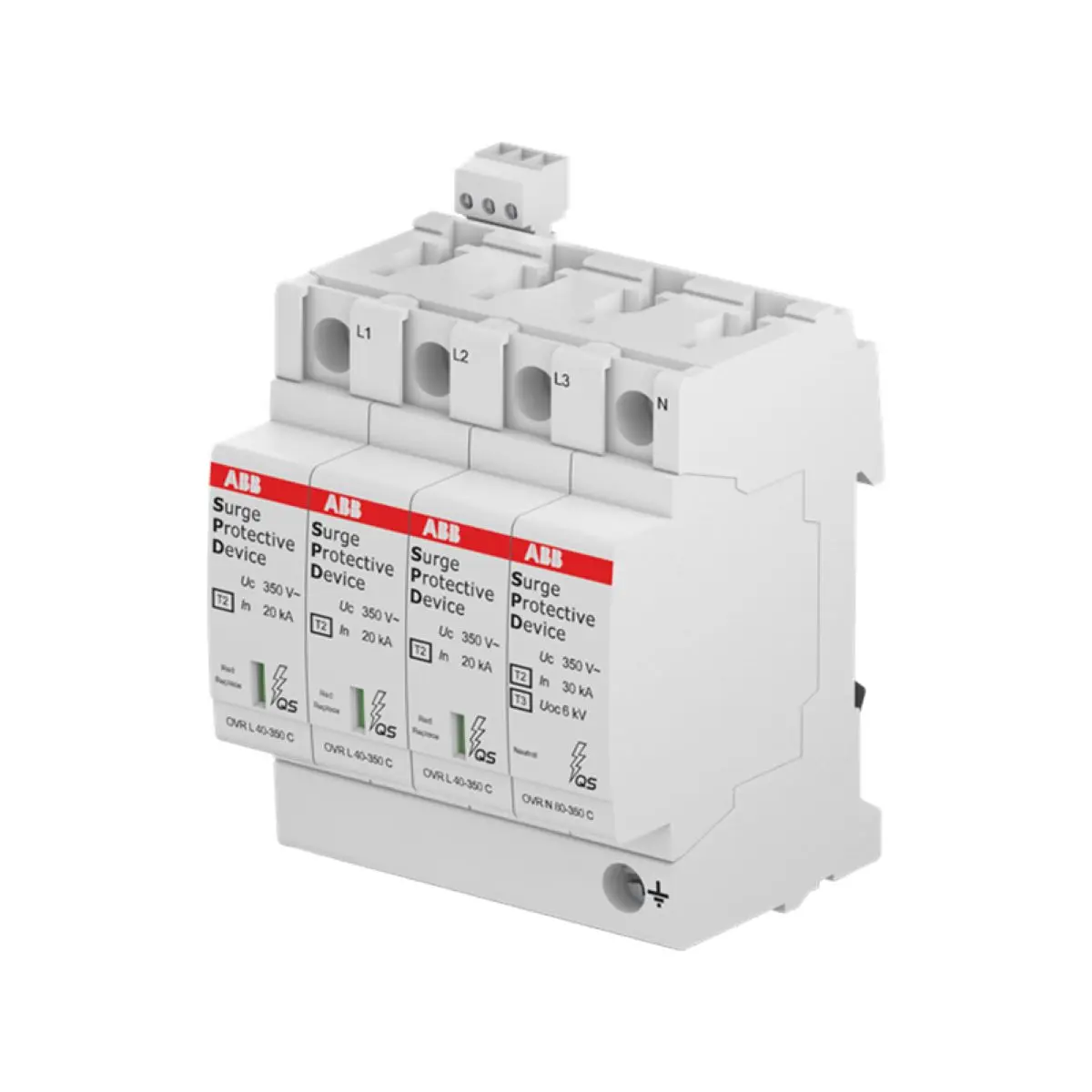 OVR T2 3N 40-385 P QS 10231754 2TAM203101R4600 Surge Protective Device