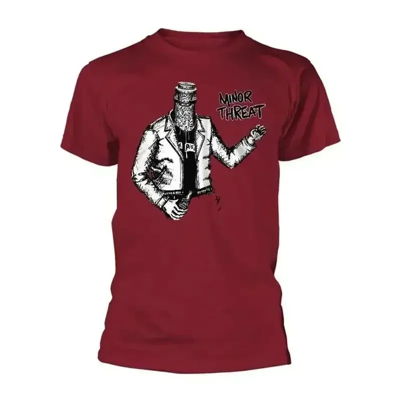 Minor Threat 'Bottled Violence' Red T Shirt New