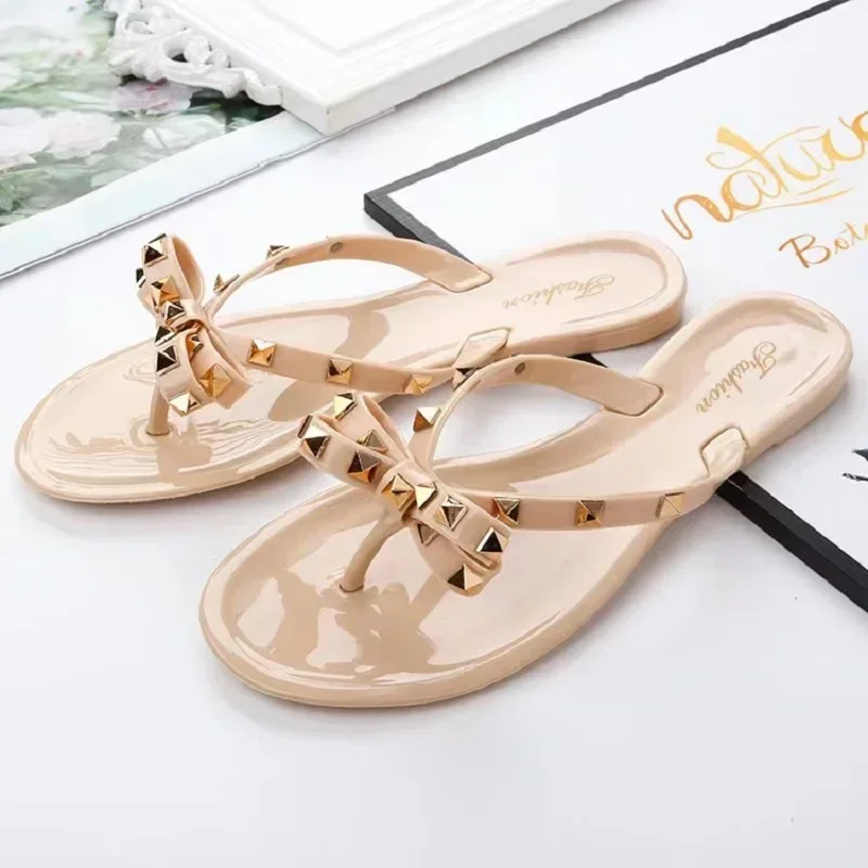 2024 Summer Flip Flops Women Slide Sandals Crystal Bling Beach Slippers Casual Shoes For Women Light Wedges Platform Slippers